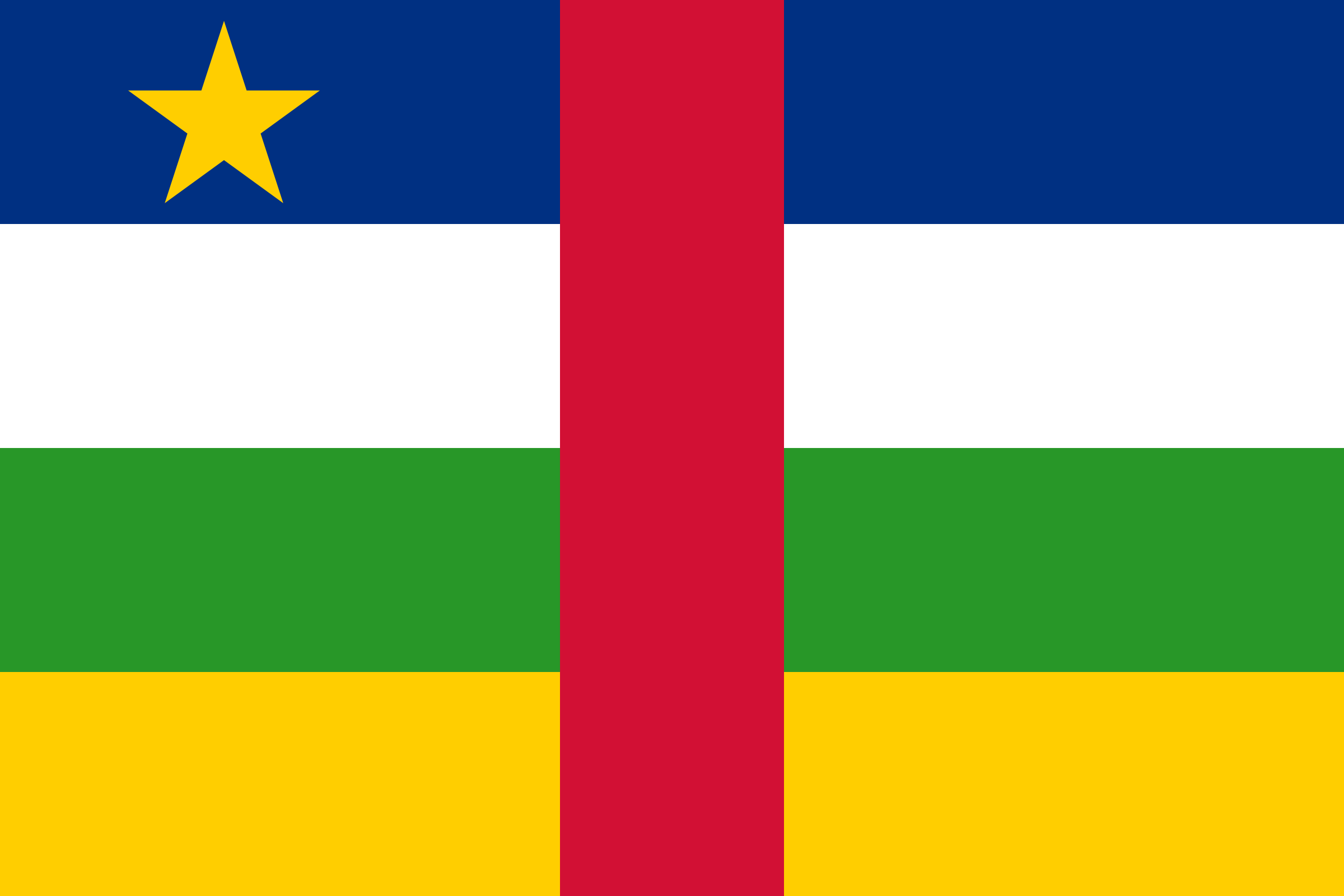پرچم جمهوري آفريقاي مرکزي