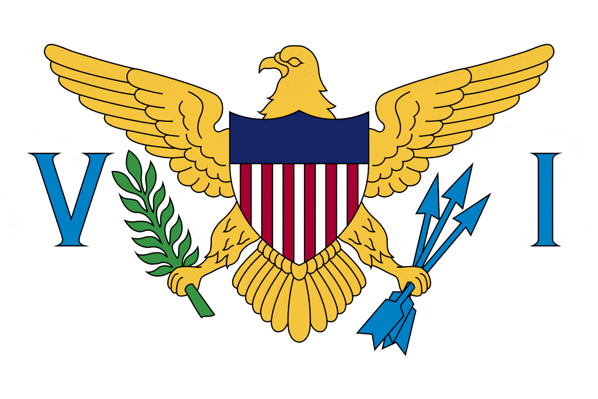 پرچم جزایر ویرجین ایالات متحده آمریکا